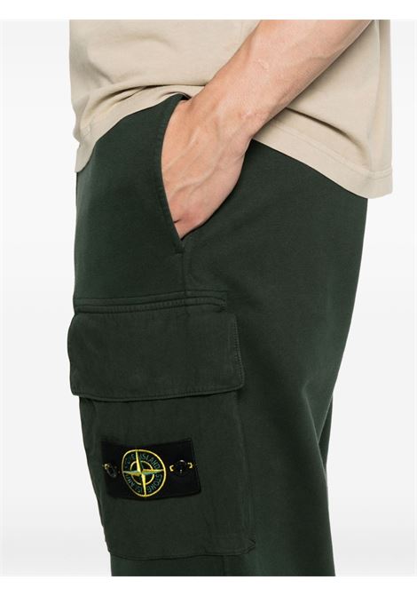 pantalone brushed organic cotton fleece uomo ginepro STONE ISLAND | K2S15 6200003 S0A20V005E